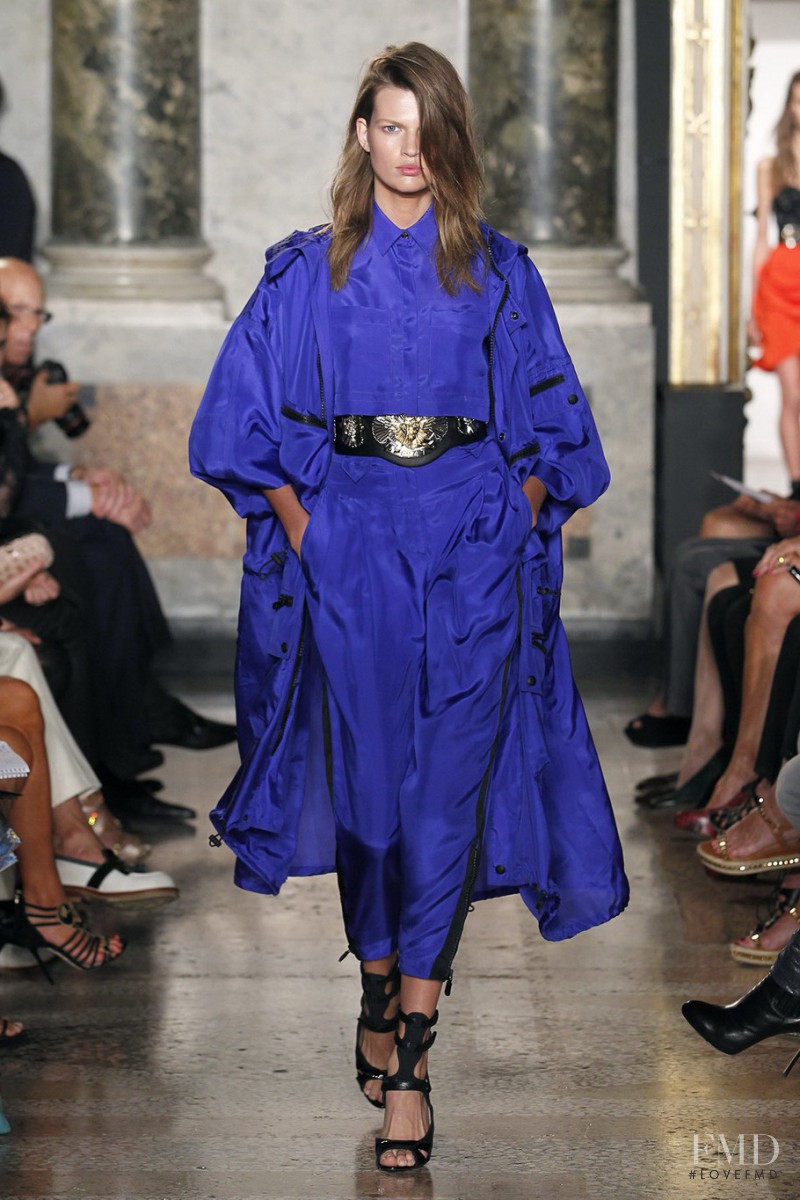 Bette Franke featured in  the Pucci fashion show for Spring/Summer 2014