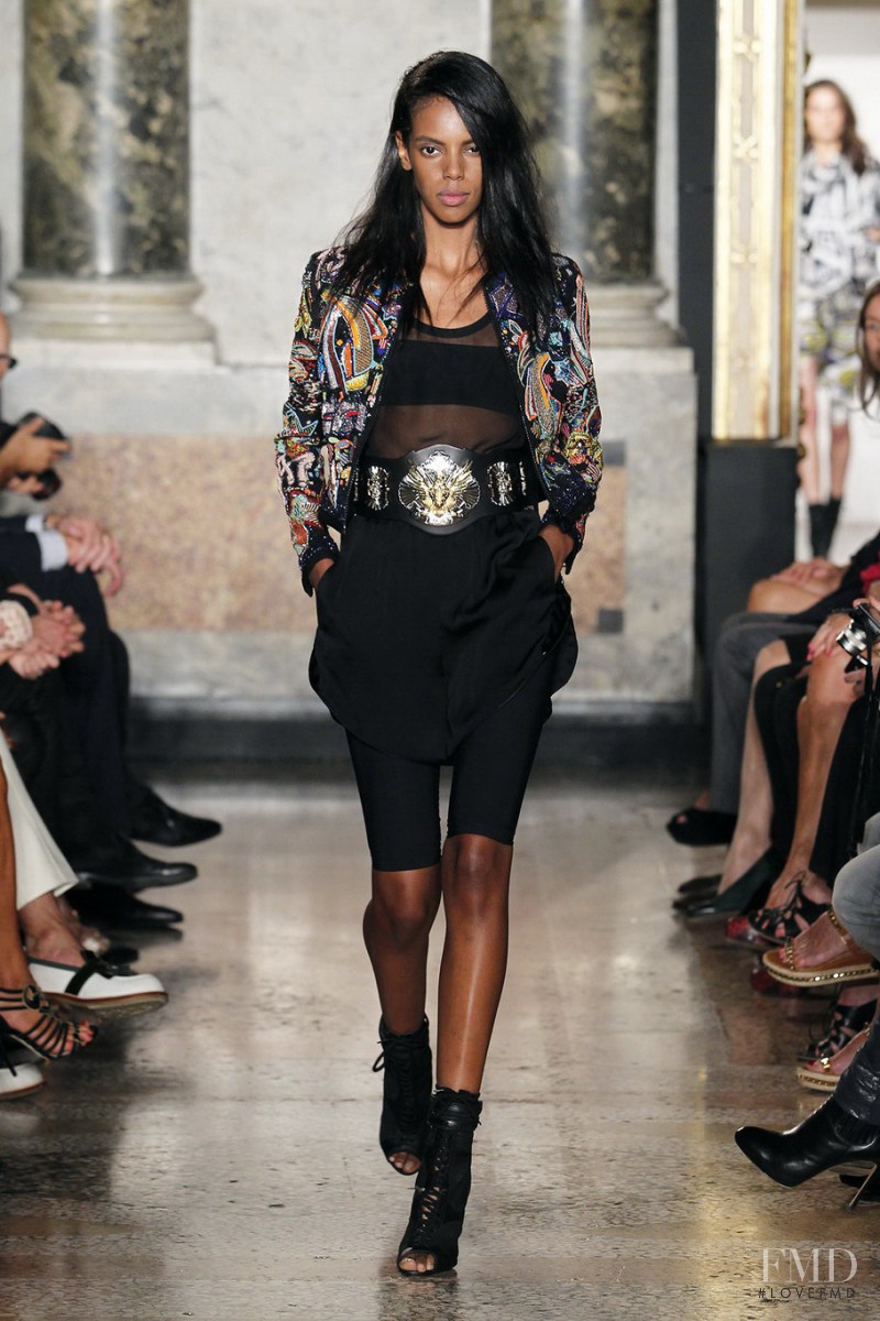 Grace Mahary featured in  the Pucci fashion show for Spring/Summer 2014