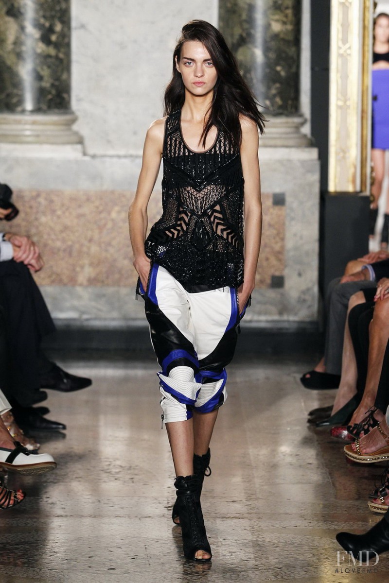 Magda Laguinge featured in  the Pucci fashion show for Spring/Summer 2014