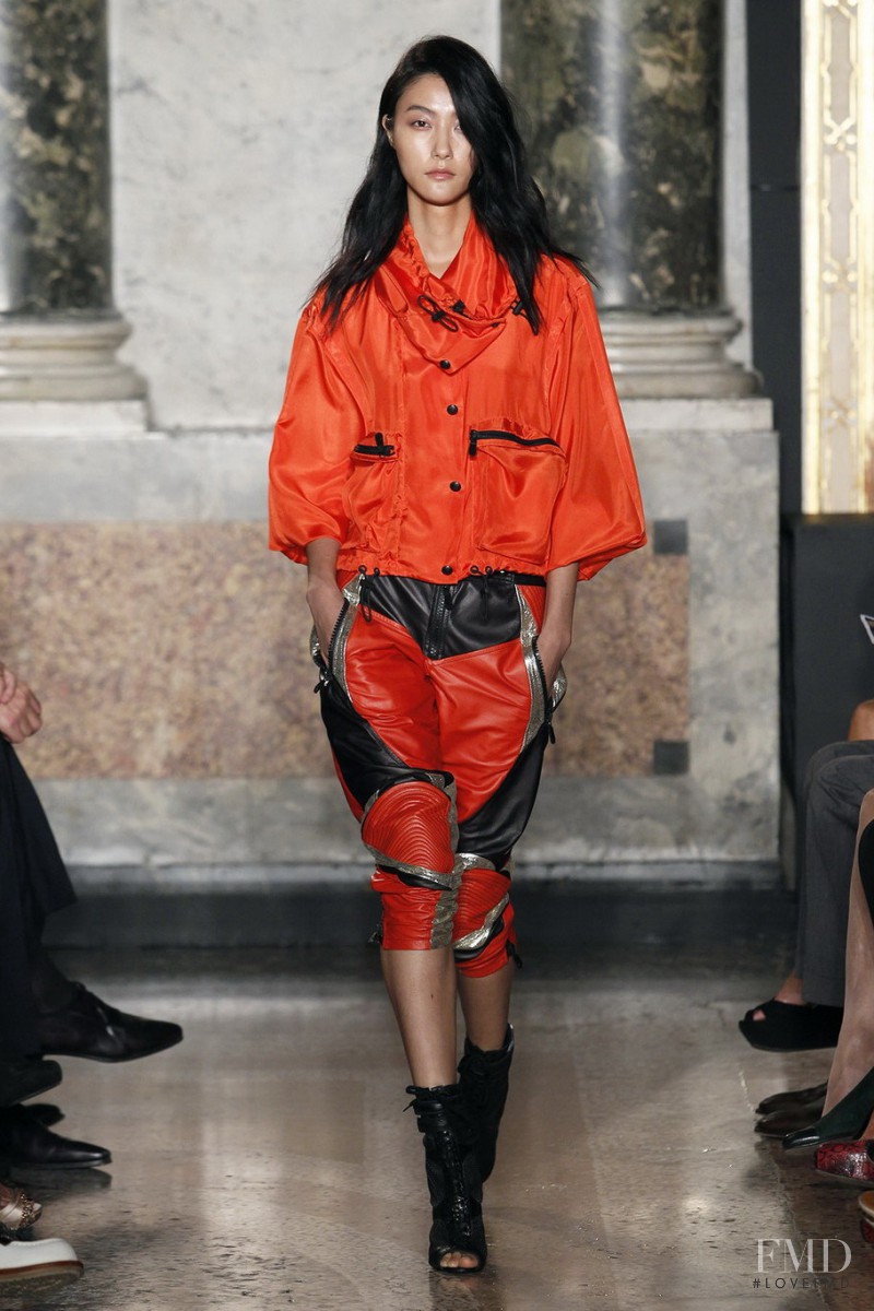 Ji Hye Park featured in  the Pucci fashion show for Spring/Summer 2014
