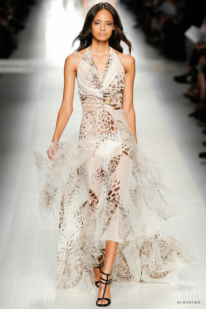 Malaika Firth featured in  the Blumarine fashion show for Spring/Summer 2014