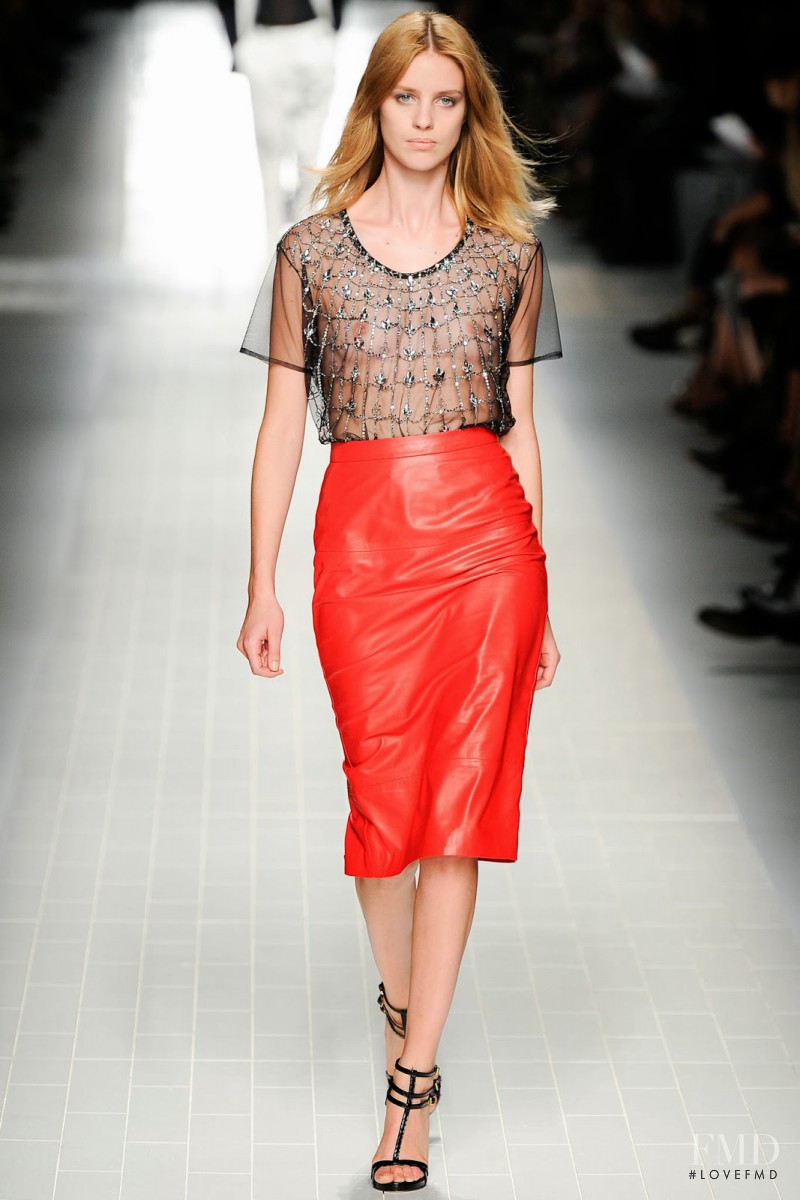 Julia Frauche featured in  the Blumarine fashion show for Spring/Summer 2014