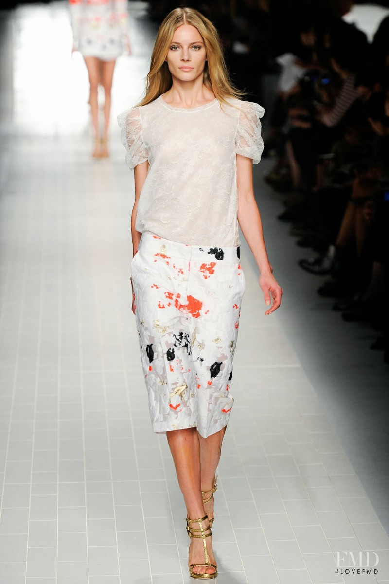 Ieva Laguna featured in  the Blumarine fashion show for Spring/Summer 2014