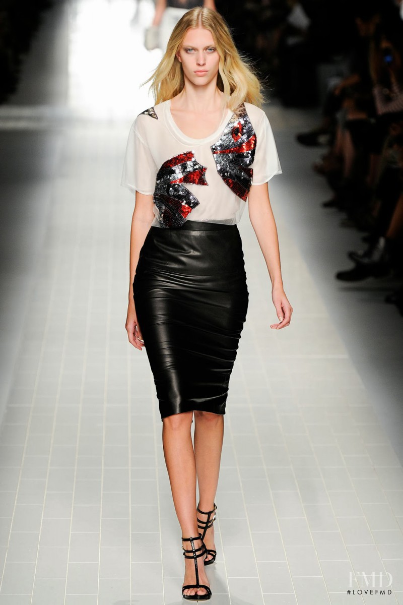 Juliana Schurig featured in  the Blumarine fashion show for Spring/Summer 2014