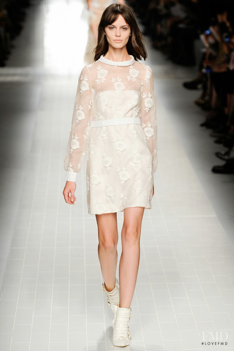 Marta Dyks featured in  the Blumarine fashion show for Spring/Summer 2014