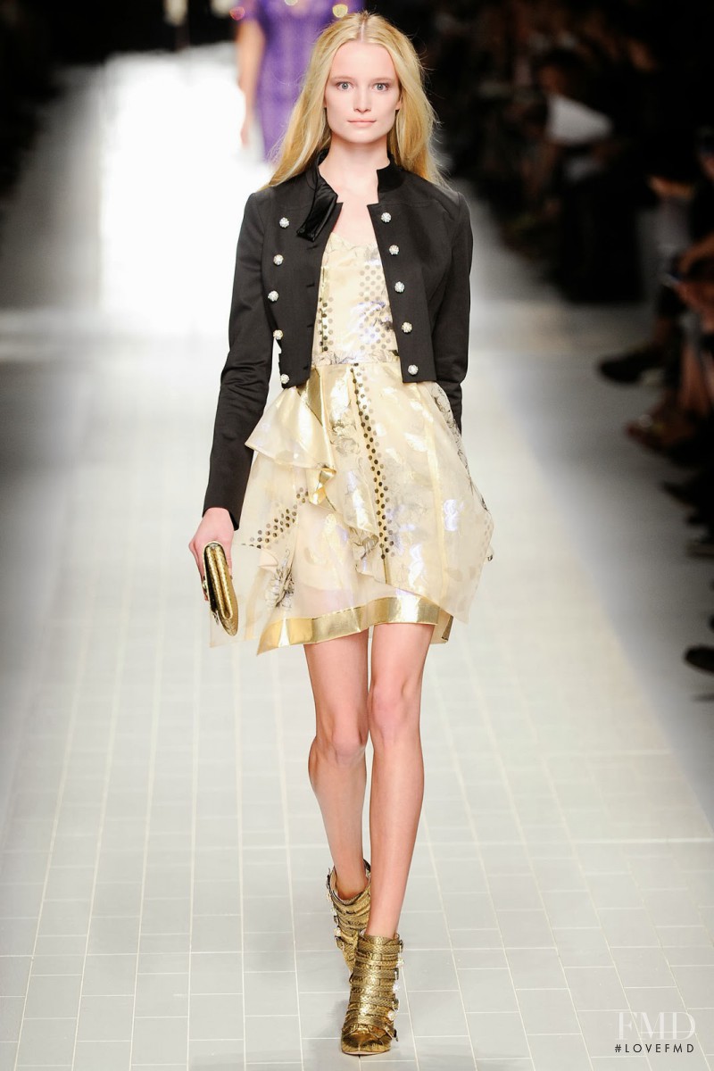 Maud Welzen featured in  the Blumarine fashion show for Spring/Summer 2014