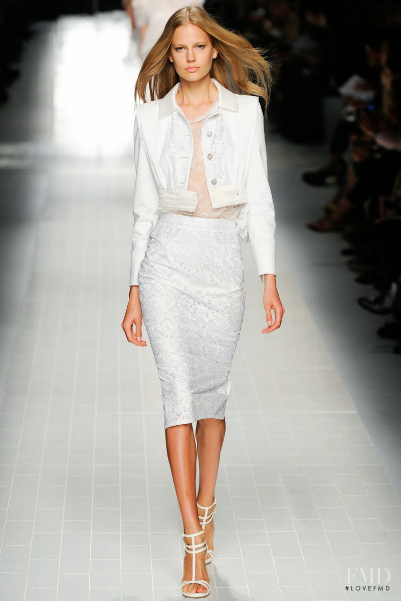 Elisabeth Erm featured in  the Blumarine fashion show for Spring/Summer 2014