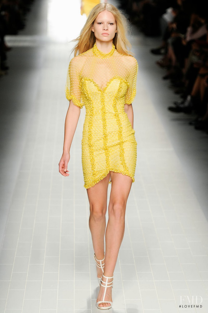 Anna Ewers featured in  the Blumarine fashion show for Spring/Summer 2014