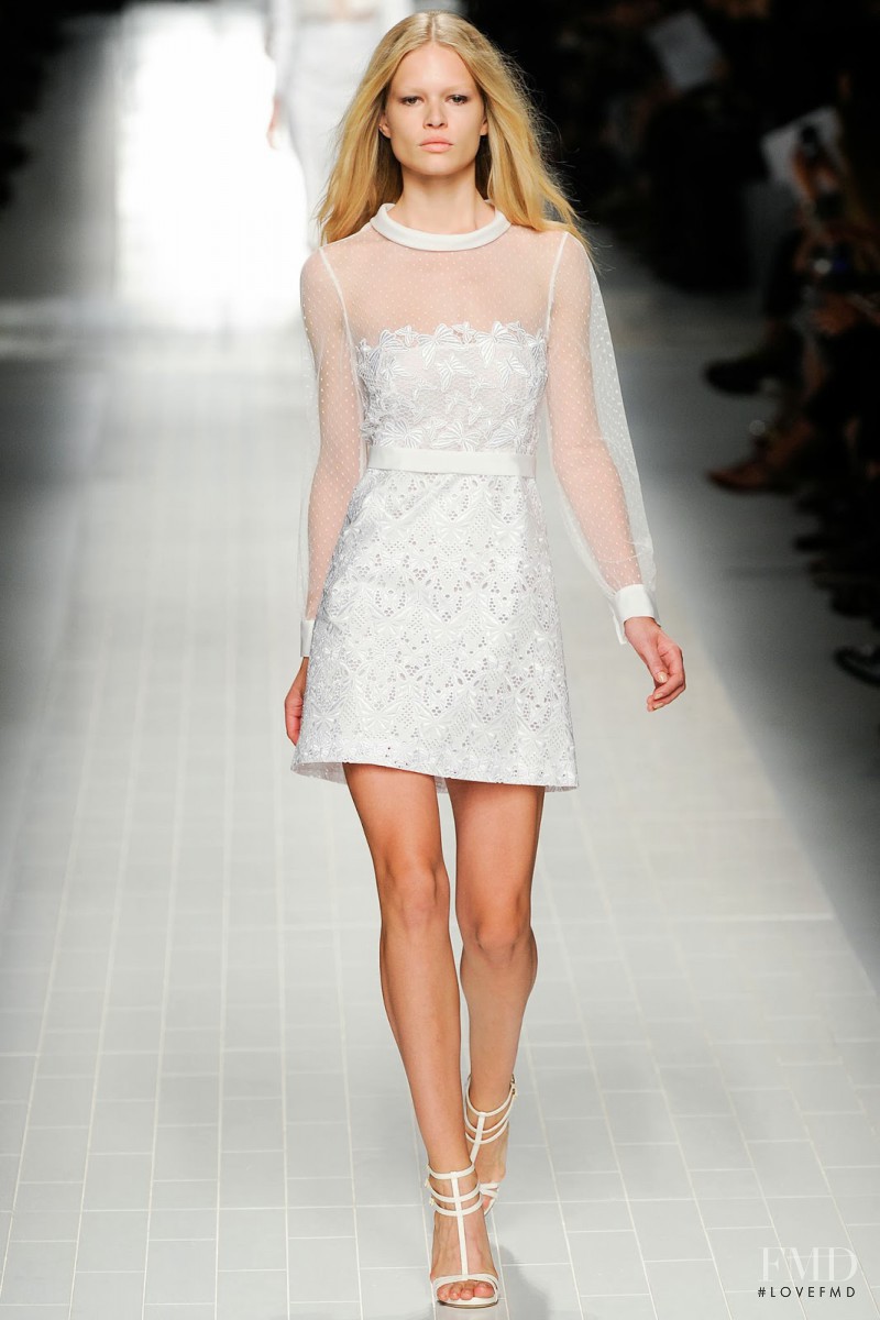 Anna Ewers featured in  the Blumarine fashion show for Spring/Summer 2014