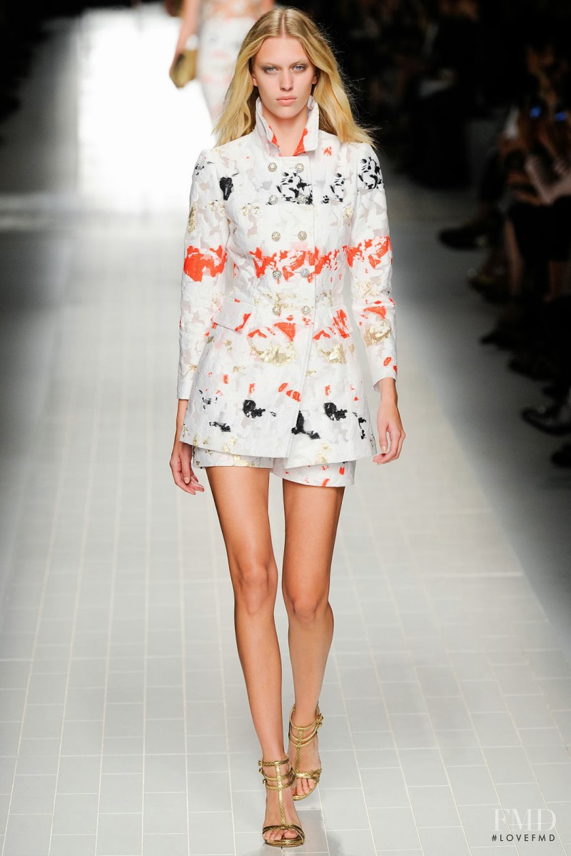 Juliana Schurig featured in  the Blumarine fashion show for Spring/Summer 2014