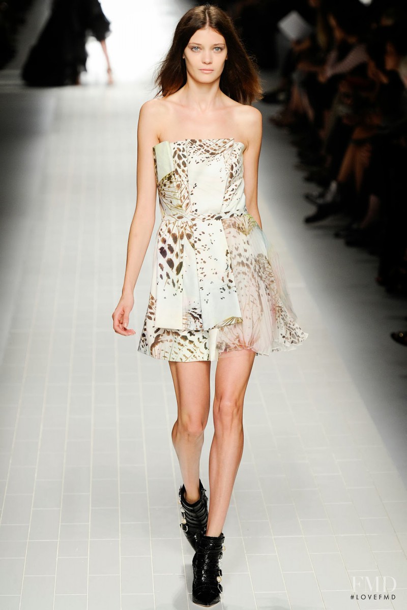 Diana Moldovan featured in  the Blumarine fashion show for Spring/Summer 2014
