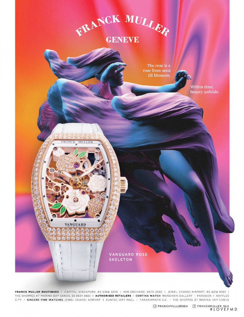 Franck Muller advertisement for Spring/Summer 2022