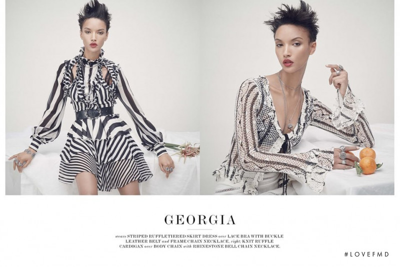 Georgia Palmer featured in  the Zara Woman Studio advertisement for Spring/Summer 2022