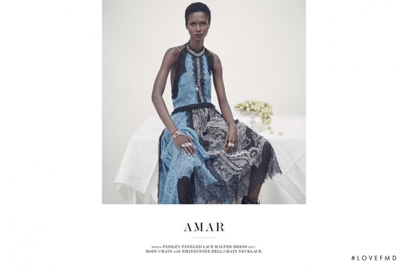 Amar Akway featured in  the Zara Woman Studio advertisement for Spring/Summer 2022
