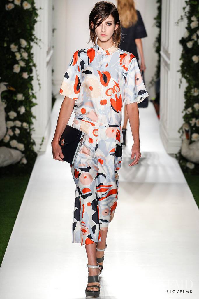 Cristina Herrmann featured in  the Mulberry fashion show for Spring/Summer 2014