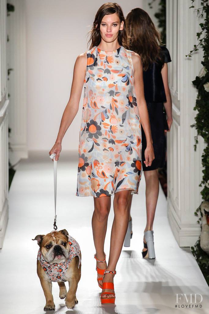 Amanda Murphy featured in  the Mulberry fashion show for Spring/Summer 2014