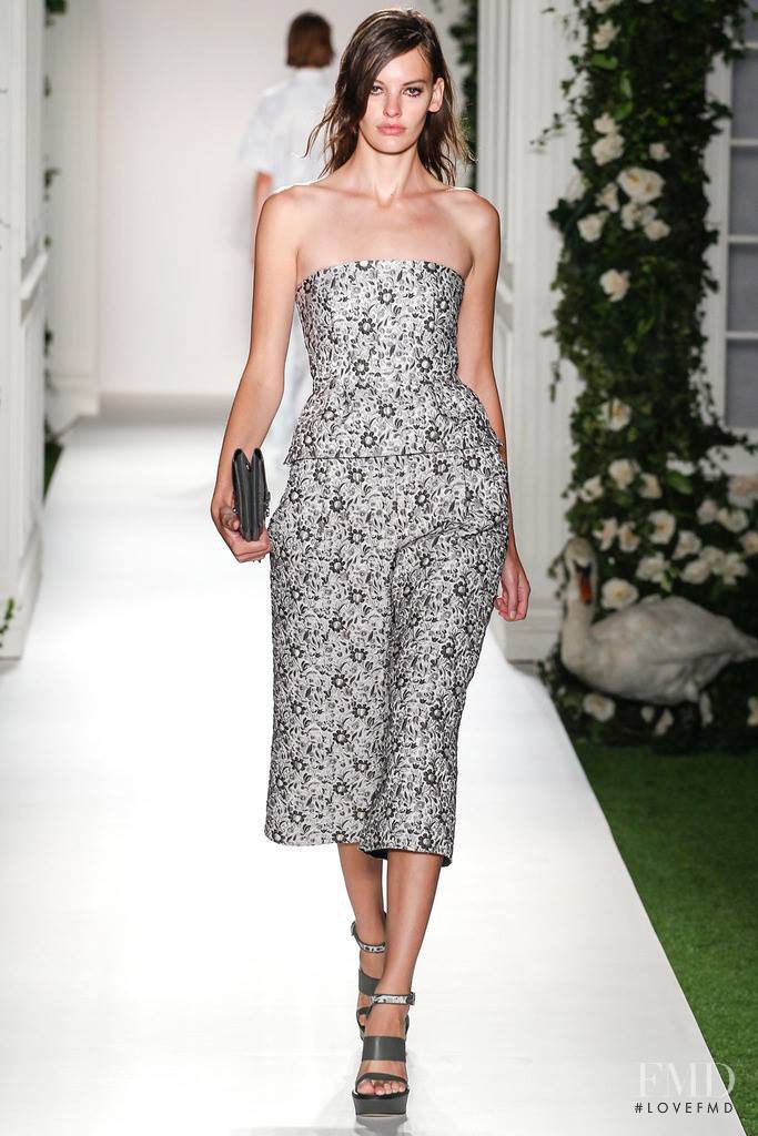 Amanda Murphy featured in  the Mulberry fashion show for Spring/Summer 2014