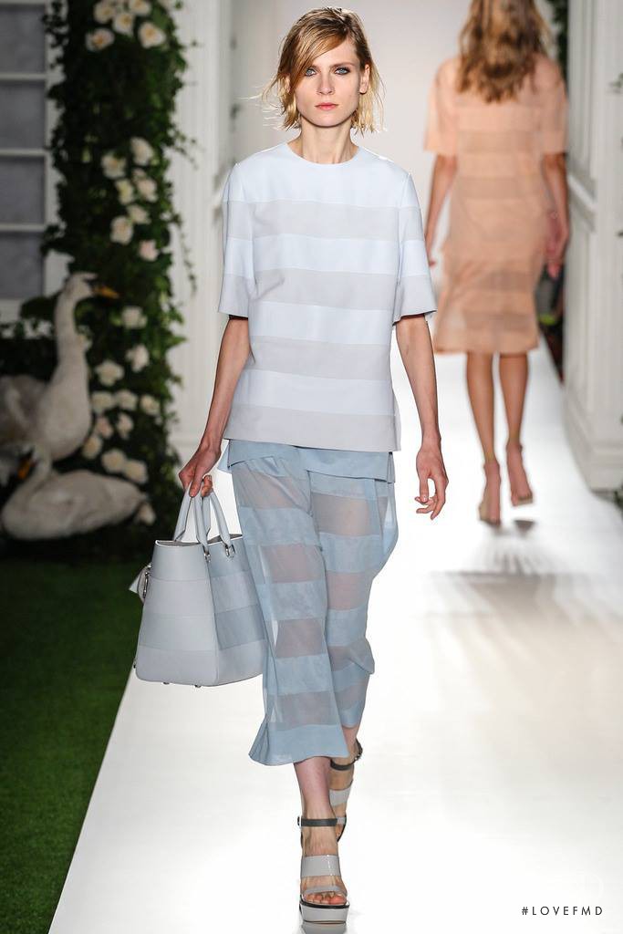 Maria Loks featured in  the Mulberry fashion show for Spring/Summer 2014