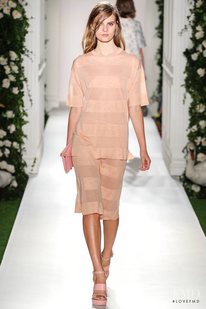 Tilda Lindstam featured in  the Mulberry fashion show for Spring/Summer 2014