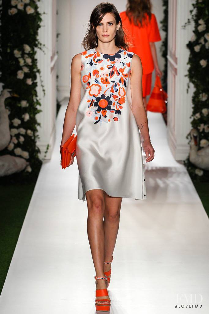 Drake Burnette featured in  the Mulberry fashion show for Spring/Summer 2014