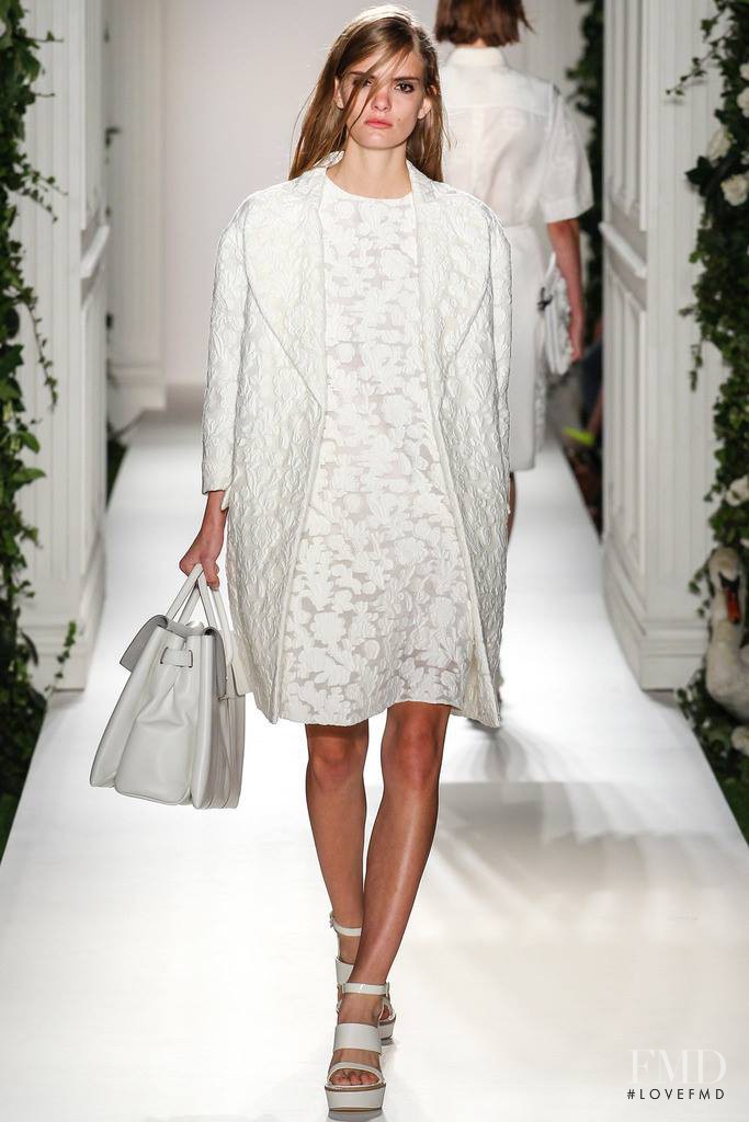 Emily Astrup featured in  the Mulberry fashion show for Spring/Summer 2014