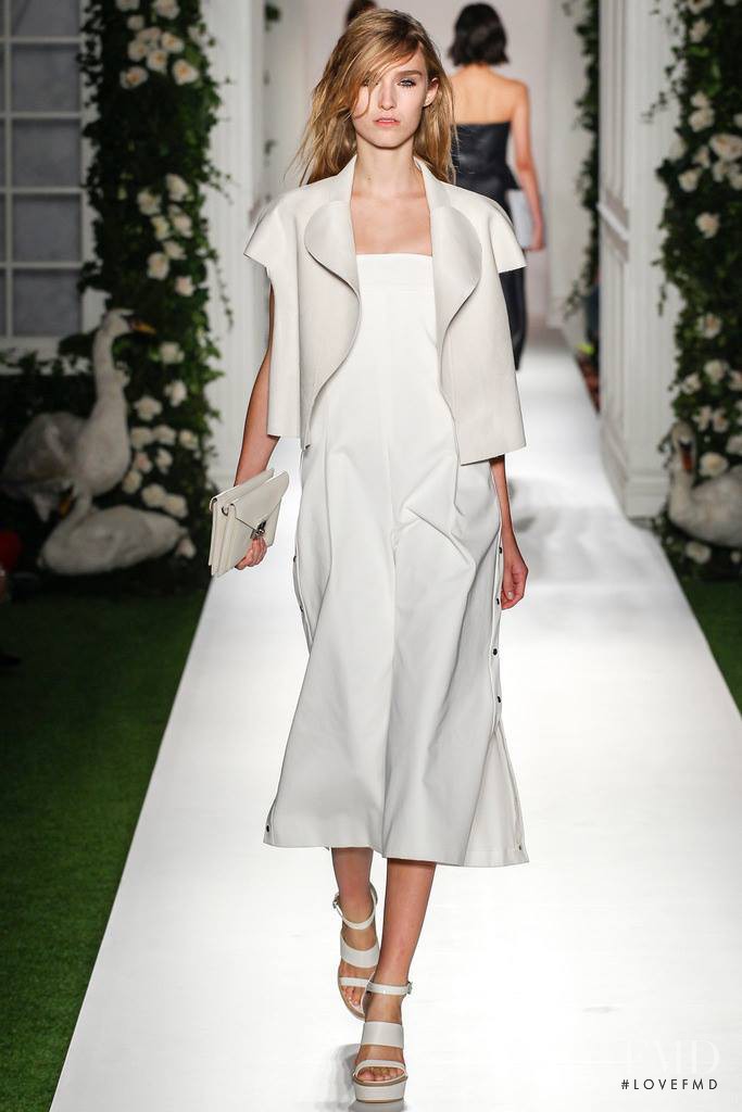 Manuela Frey featured in  the Mulberry fashion show for Spring/Summer 2014