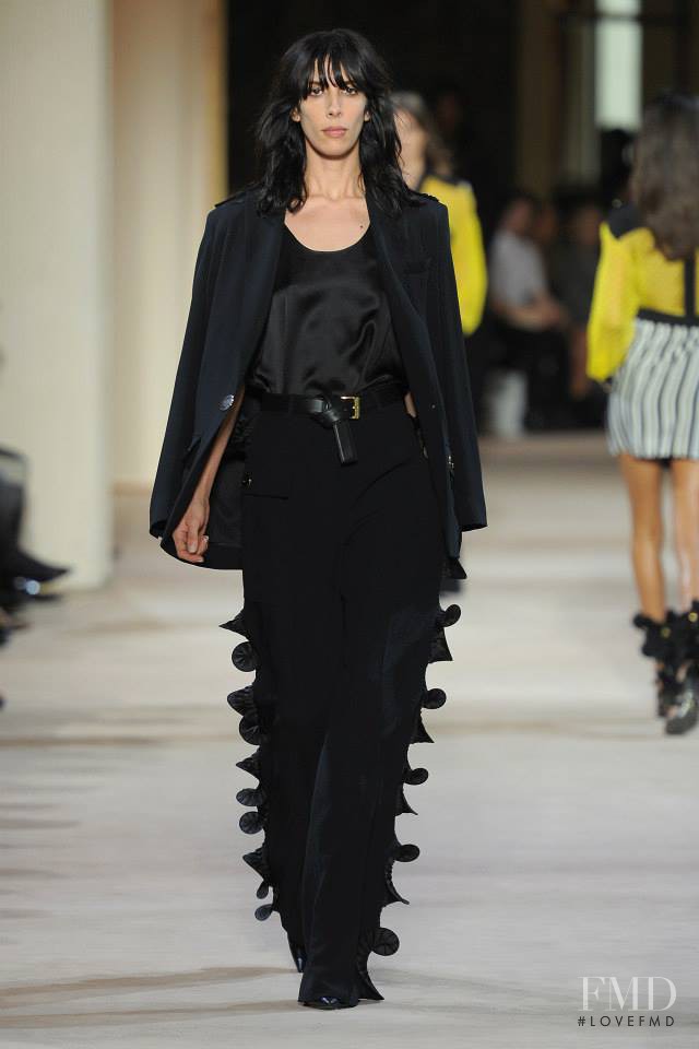 Jamie Bochert featured in  the Emanuel Ungaro fashion show for Spring/Summer 2014