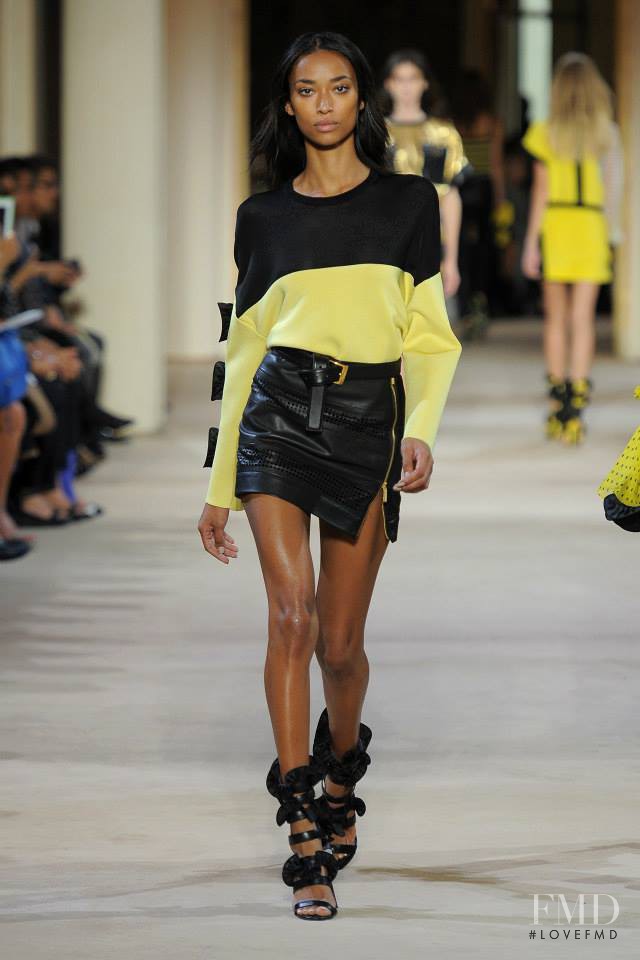 Anais Mali featured in  the Emanuel Ungaro fashion show for Spring/Summer 2014