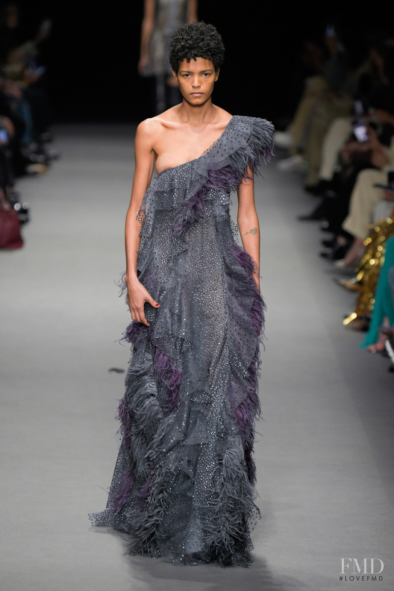 Laiza de Moura featured in  the Alberta Ferretti fashion show for Autumn/Winter 2022