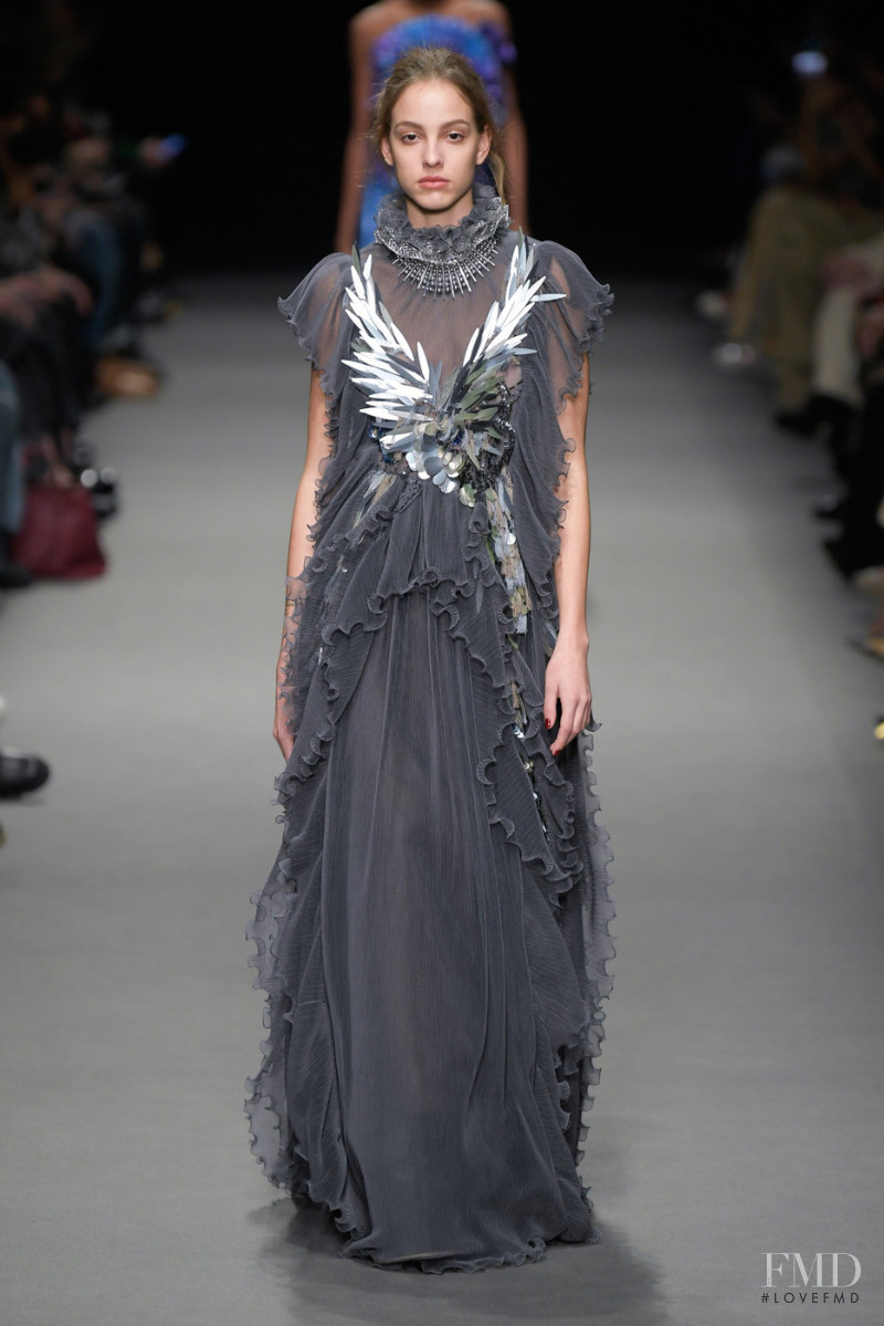 Giuliana Caramuto featured in  the Alberta Ferretti fashion show for Autumn/Winter 2022