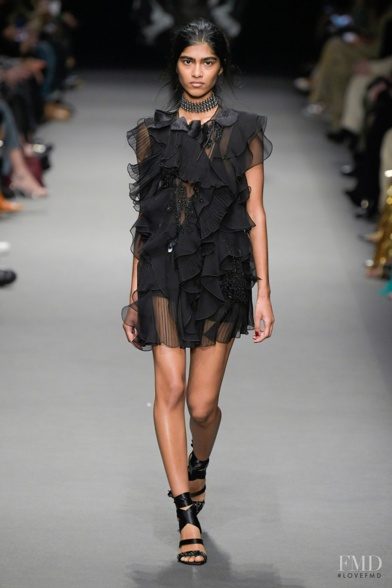 Ashley Radjarame featured in  the Alberta Ferretti fashion show for Autumn/Winter 2022