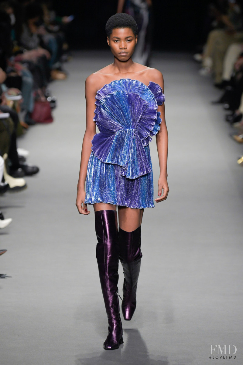 Victoria Fawole featured in  the Alberta Ferretti fashion show for Autumn/Winter 2022