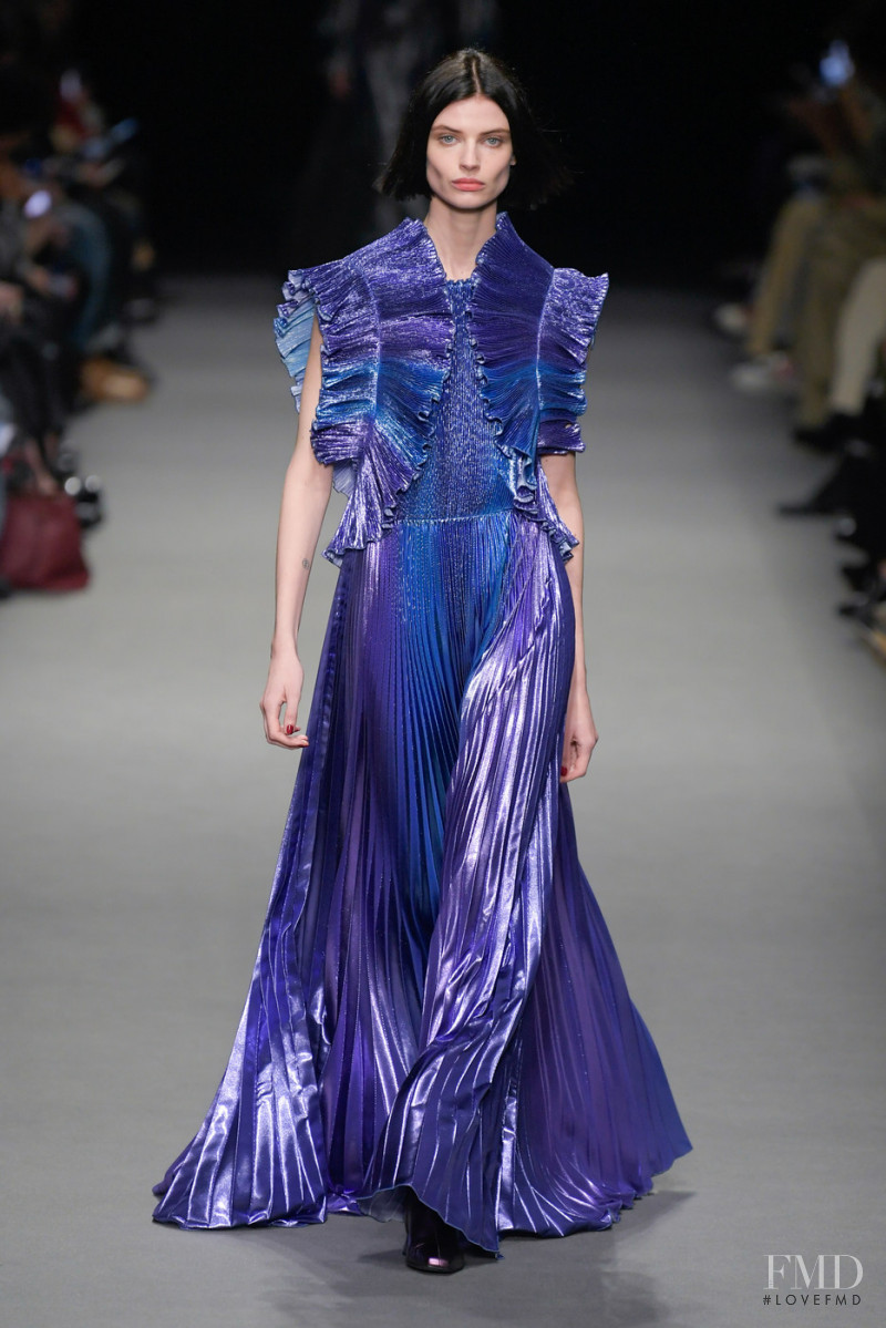 Mila van Eeten featured in  the Alberta Ferretti fashion show for Autumn/Winter 2022