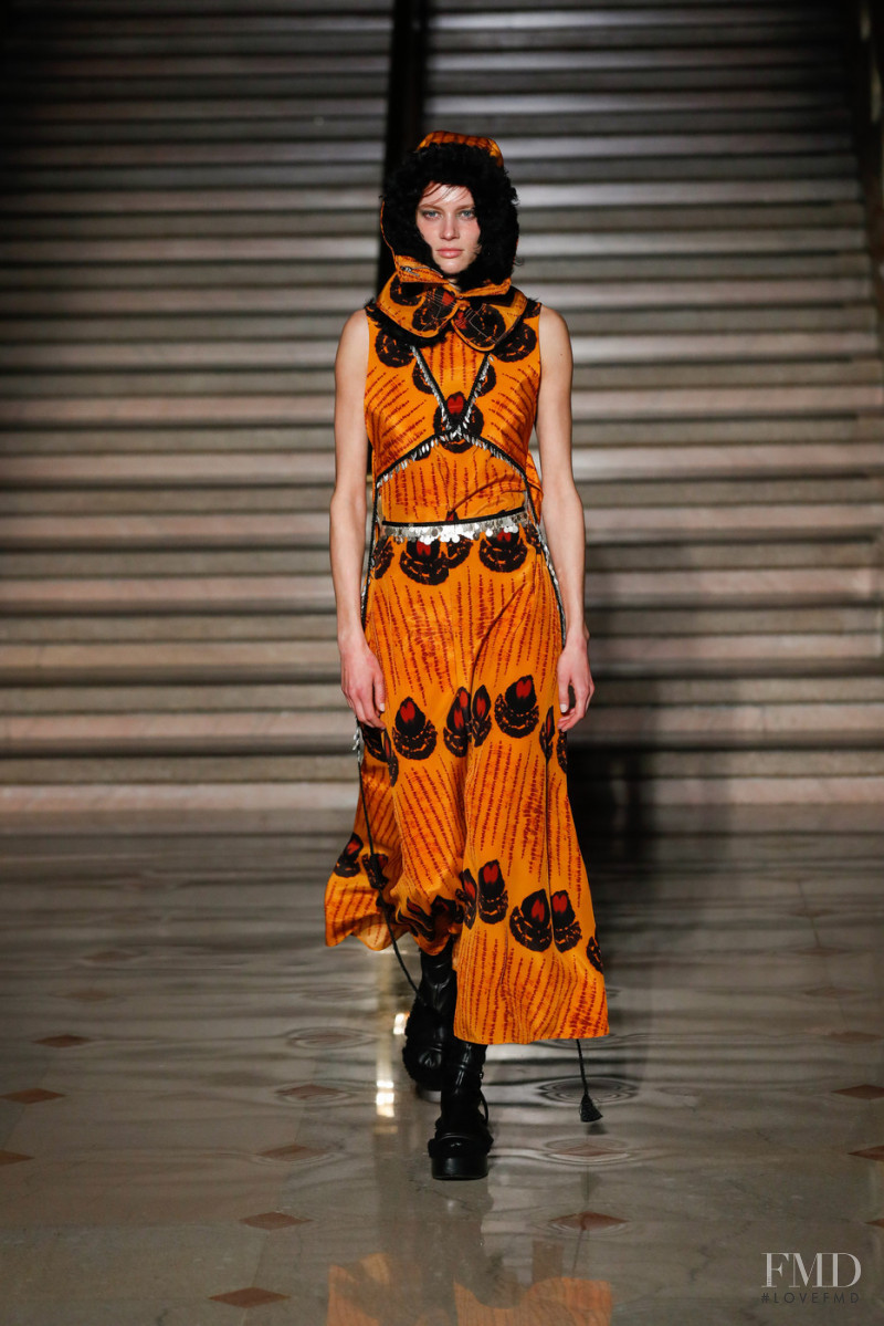 Sarah Dahl featured in  the Altuzarra fashion show for Autumn/Winter 2022