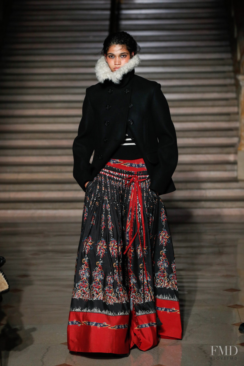 Raynara Negrine featured in  the Altuzarra fashion show for Autumn/Winter 2022