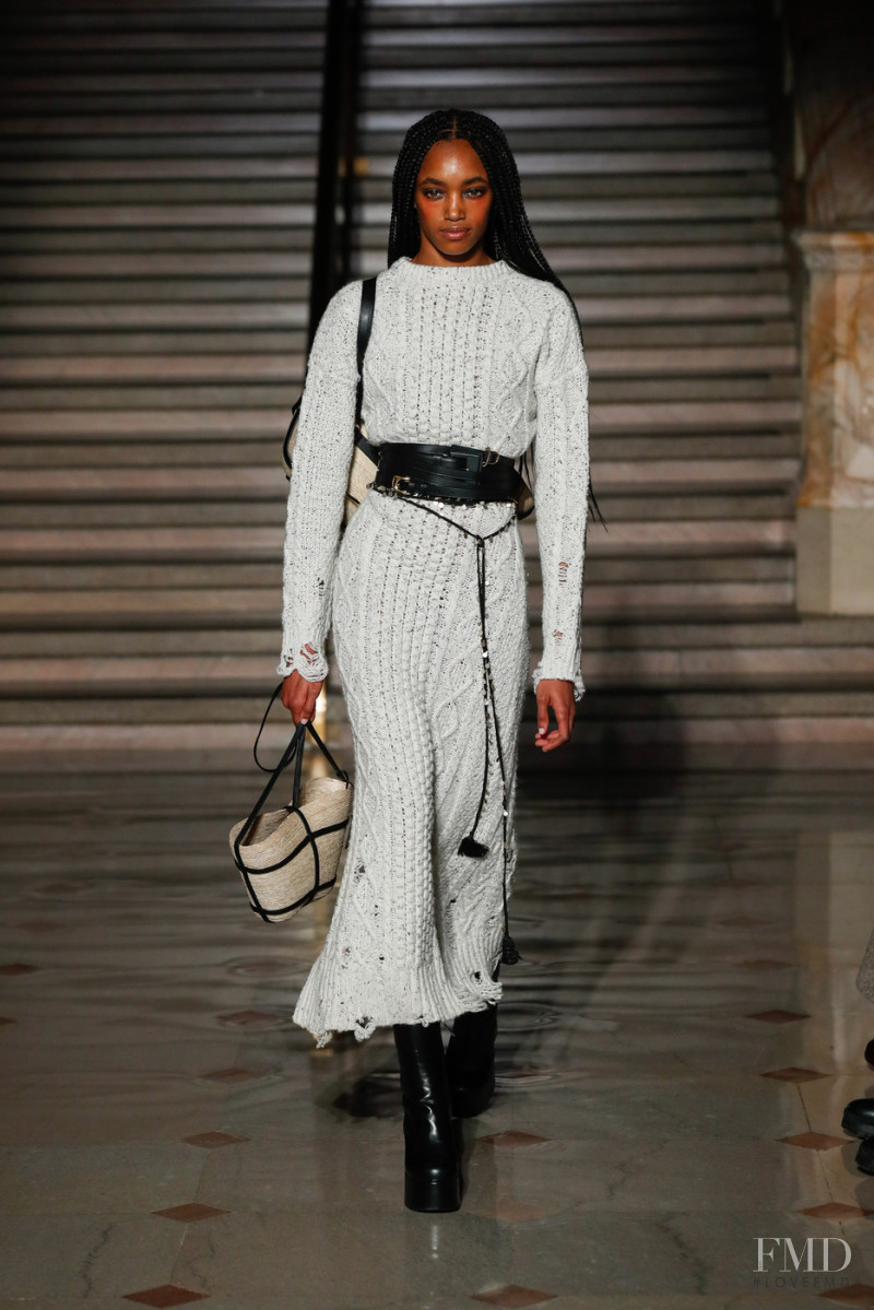 Majesty Amare featured in  the Altuzarra fashion show for Autumn/Winter 2022