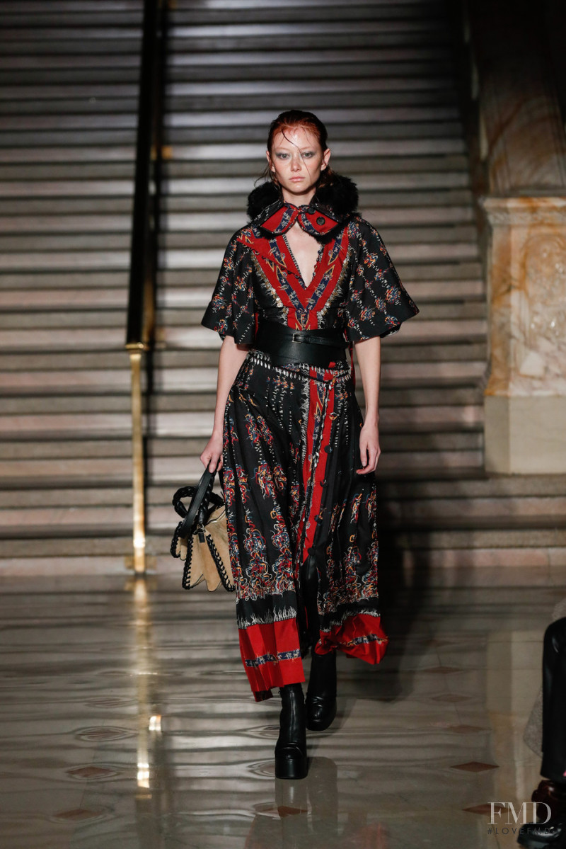 Sara Grace Wallerstedt featured in  the Altuzarra fashion show for Autumn/Winter 2022