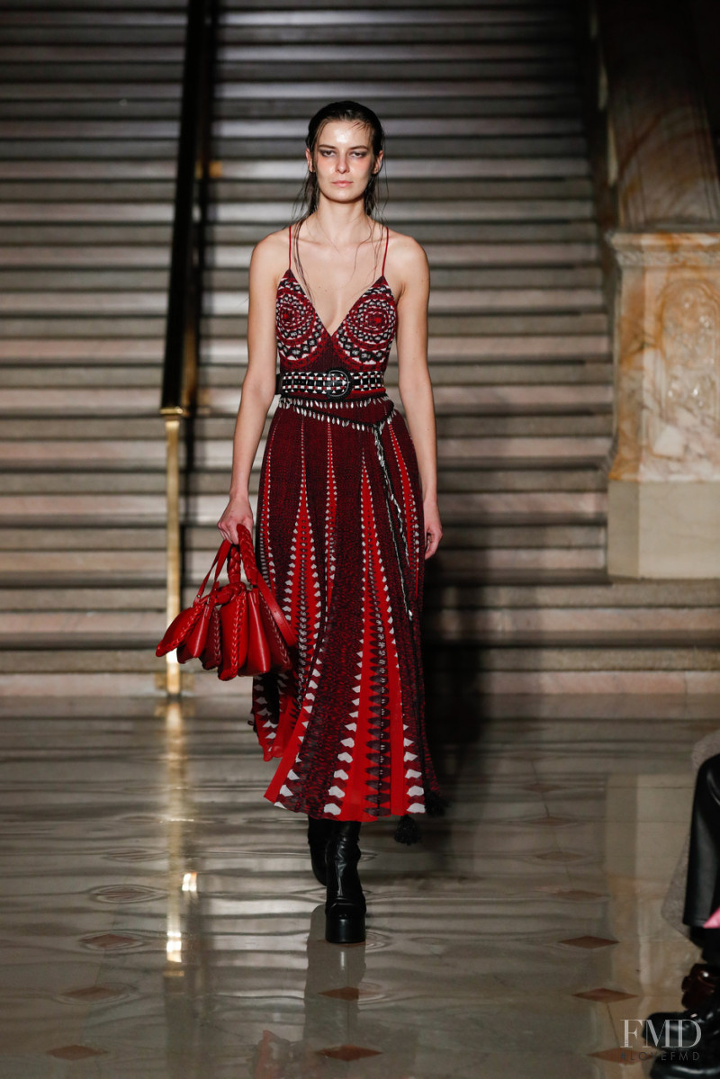 Dasha Denisenko featured in  the Altuzarra fashion show for Autumn/Winter 2022