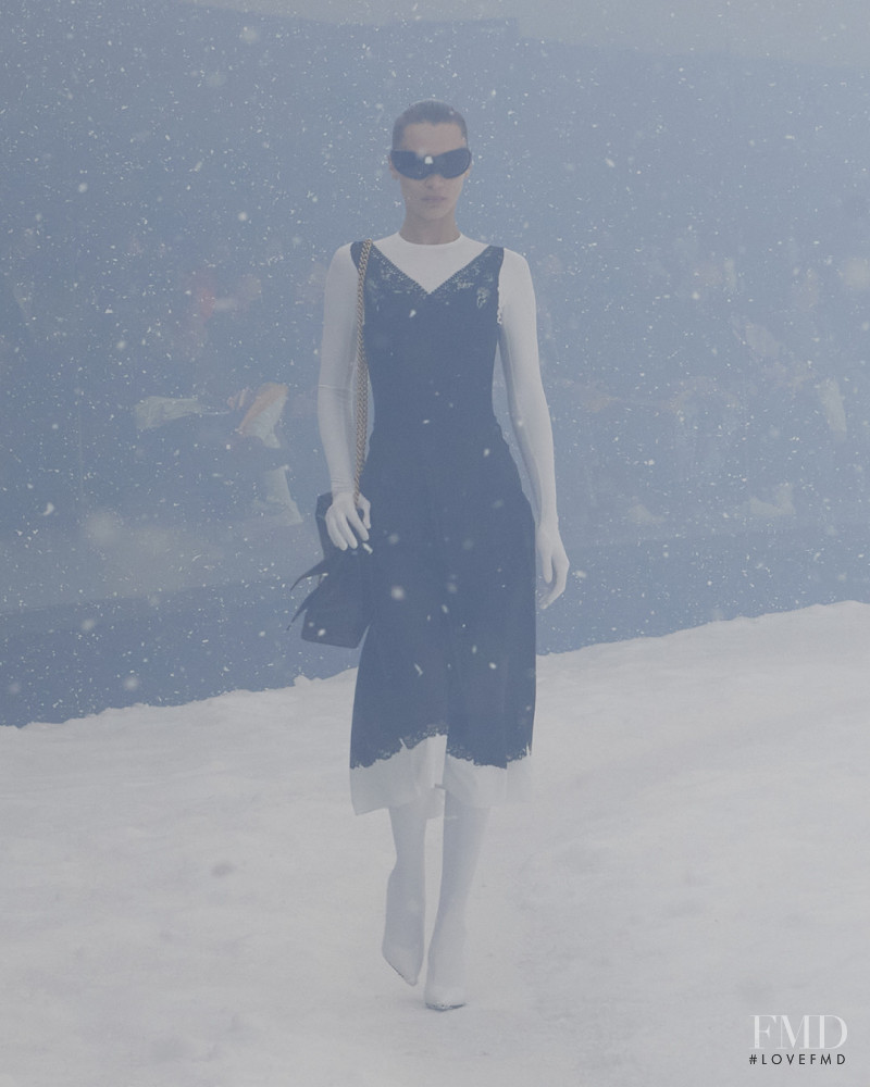 Bella Hadid featured in  the Balenciaga fashion show for Autumn/Winter 2022