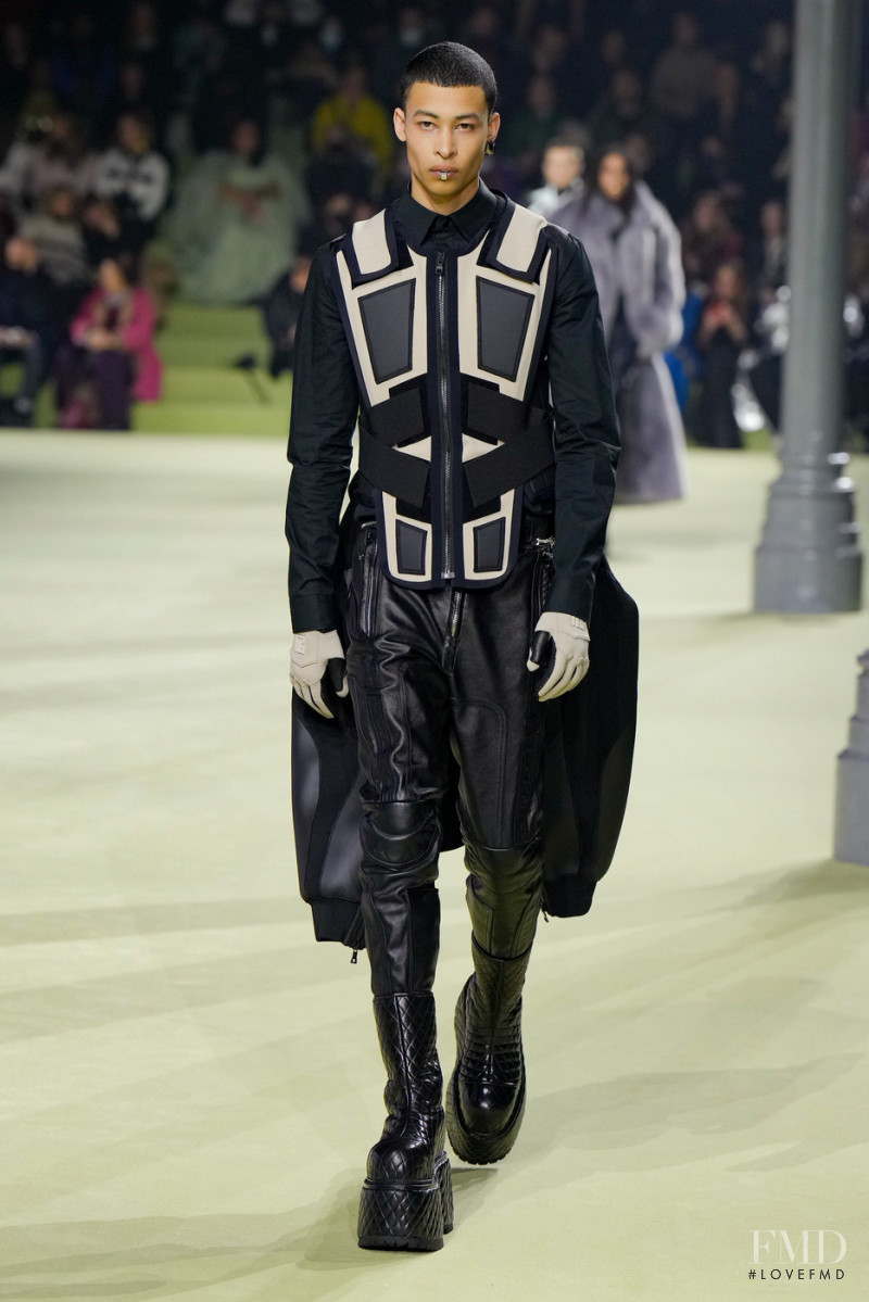 Luthando Ngema featured in  the Balmain fashion show for Autumn/Winter 2022