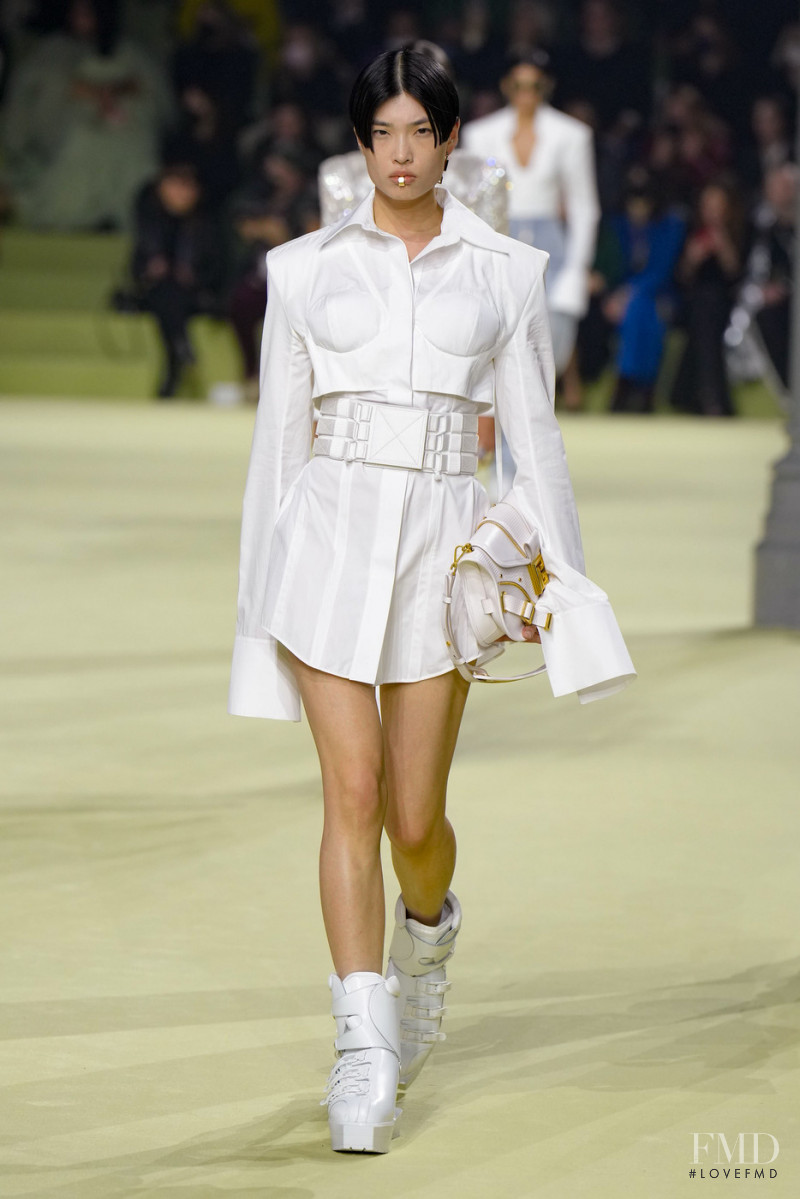 Stephanie Shiu featured in  the Balmain fashion show for Autumn/Winter 2022