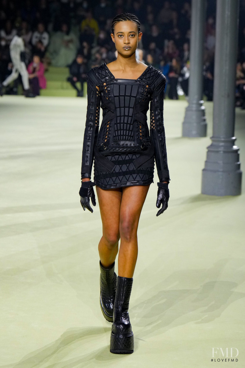 Palmyre Tramini featured in  the Balmain fashion show for Autumn/Winter 2022