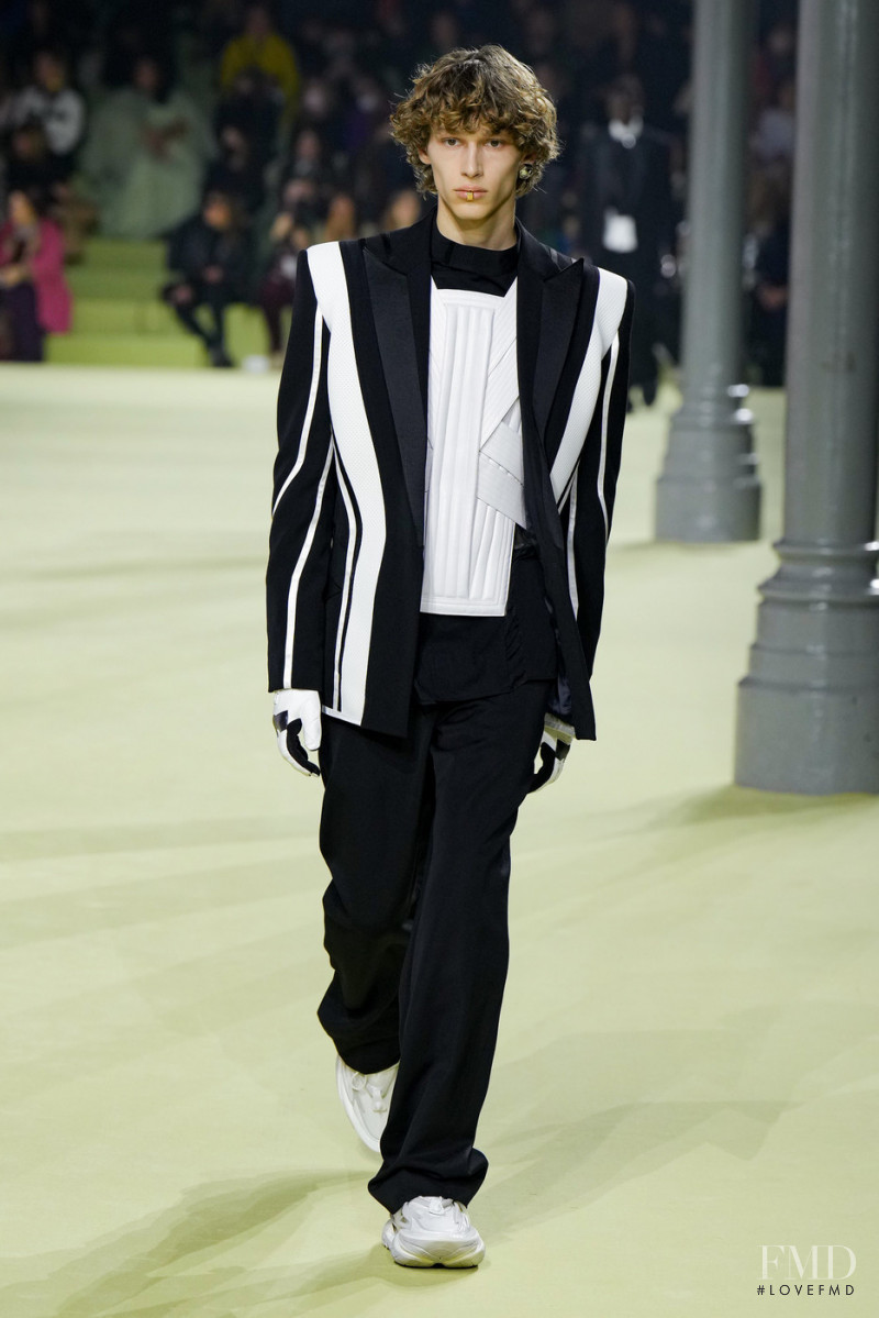 Alois Cotti featured in  the Balmain fashion show for Autumn/Winter 2022