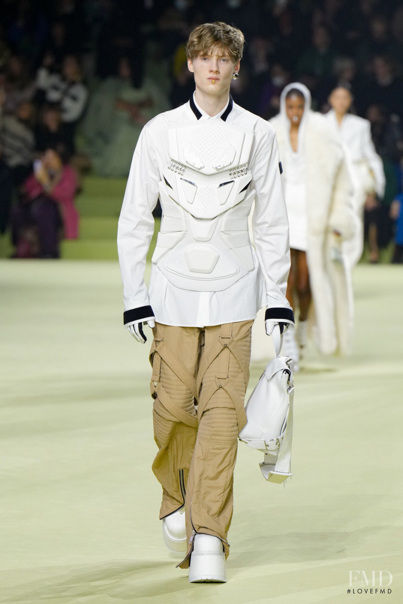 Braien Vaiksaar featured in  the Balmain fashion show for Autumn/Winter 2022