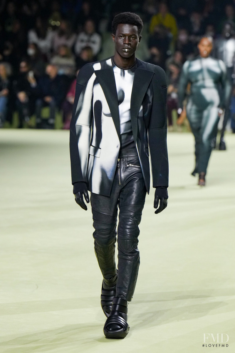 Mohammed Abubakar featured in  the Balmain fashion show for Autumn/Winter 2022