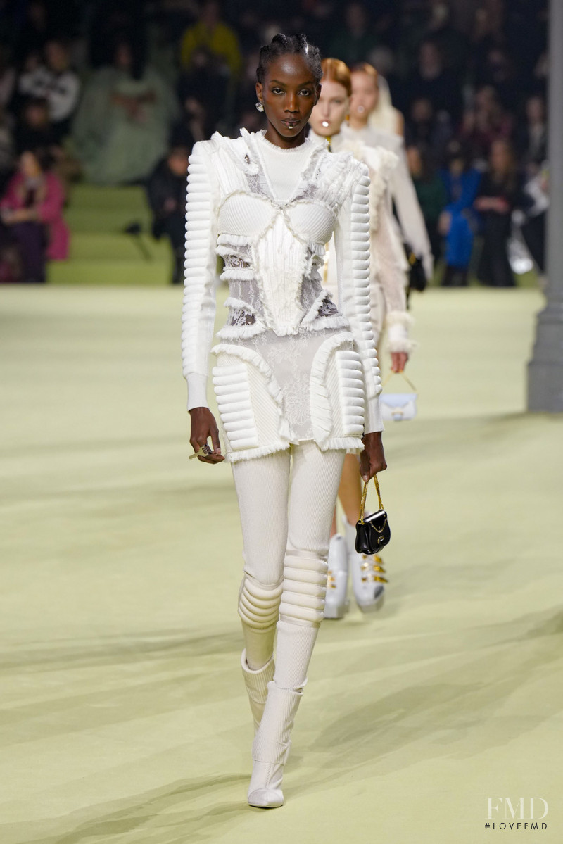 Skarla Ali featured in  the Balmain fashion show for Autumn/Winter 2022