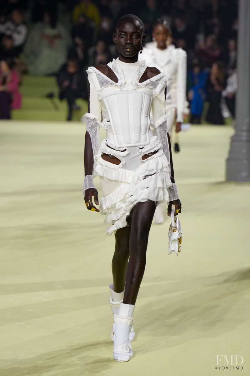 Sokhna Niane featured in  the Balmain fashion show for Autumn/Winter 2022