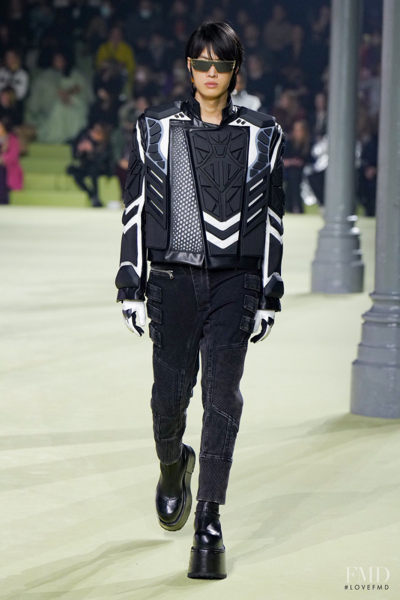 Ungho Go featured in  the Balmain fashion show for Autumn/Winter 2022