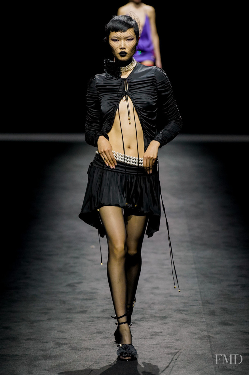 Kayako Higuchi featured in  the Blumarine fashion show for Autumn/Winter 2022