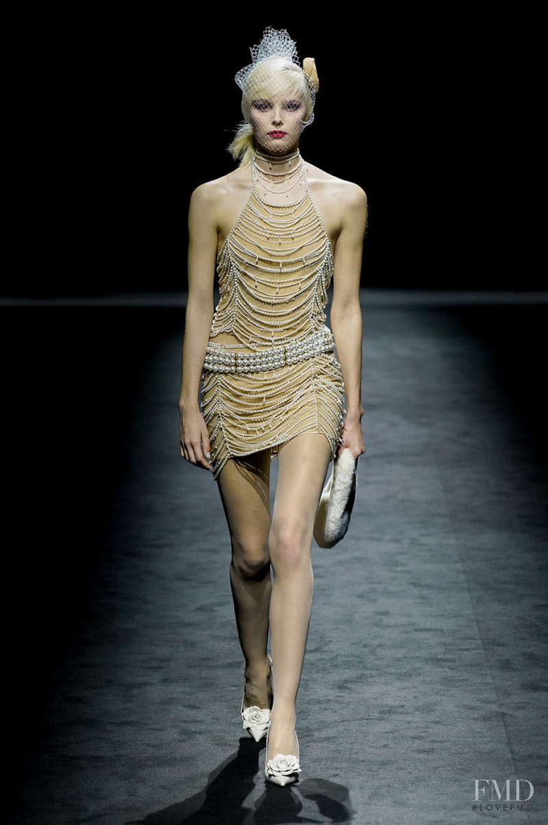 Tara Halliwell featured in  the Blumarine fashion show for Autumn/Winter 2022